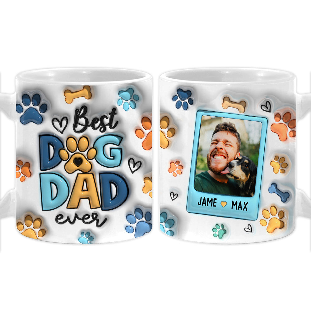 Personalized Gift For Dog Dad 3D Inflated  Mug 33530 Primary Mockup