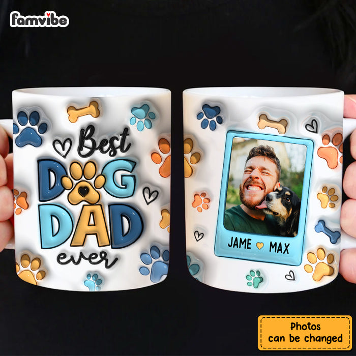 Personalized Gift For Dog Dad 3D Inflated  Mug 33530 1