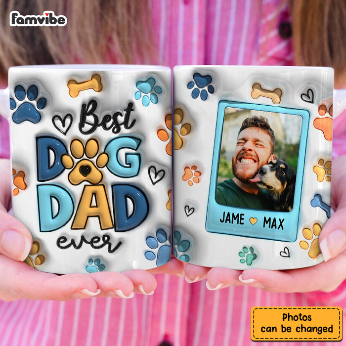 Personalized Gift For Dog Dad 3D Inflated  Mug 33530 1