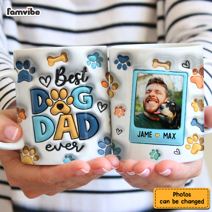 Personalized Gift For Dog Dad 3D Inflated  Mug 33530 1
