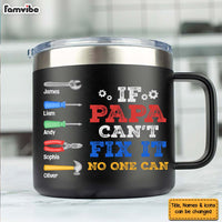 Personalized Gift For Dad If Dad Can't Fix It We're All Screwed Stainless Steel Tumbler With Handle 33537 thumb 1