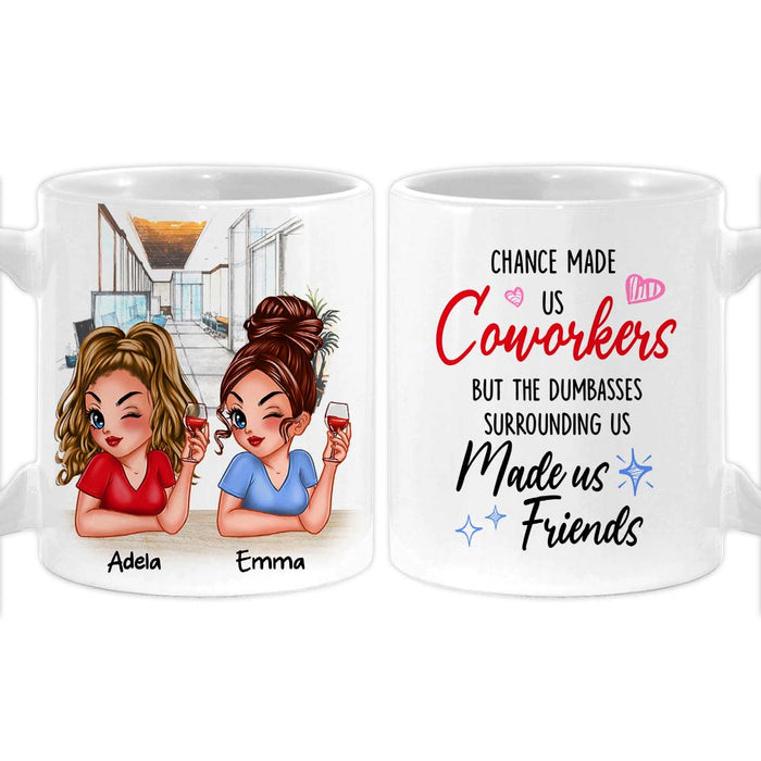 Personalized Gift Chance Made Us Coworkers Mug 33538 1