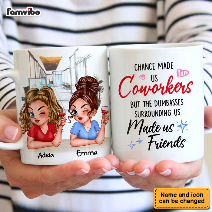 Personalized Gift Chance Made Us Coworkers Mug 33538 1