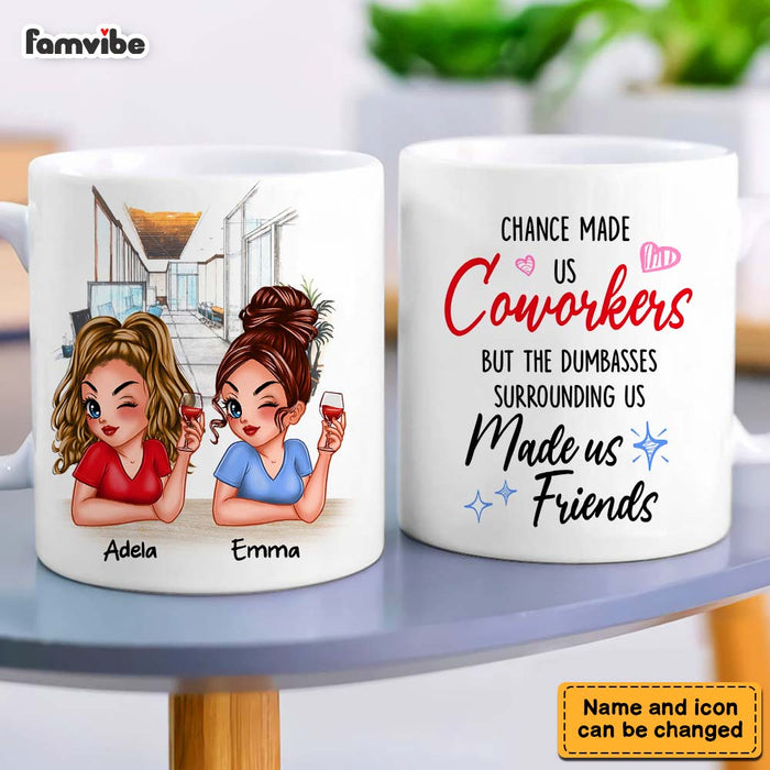 Personalized Gift Chance Made Us Coworkers Mug 33538 1