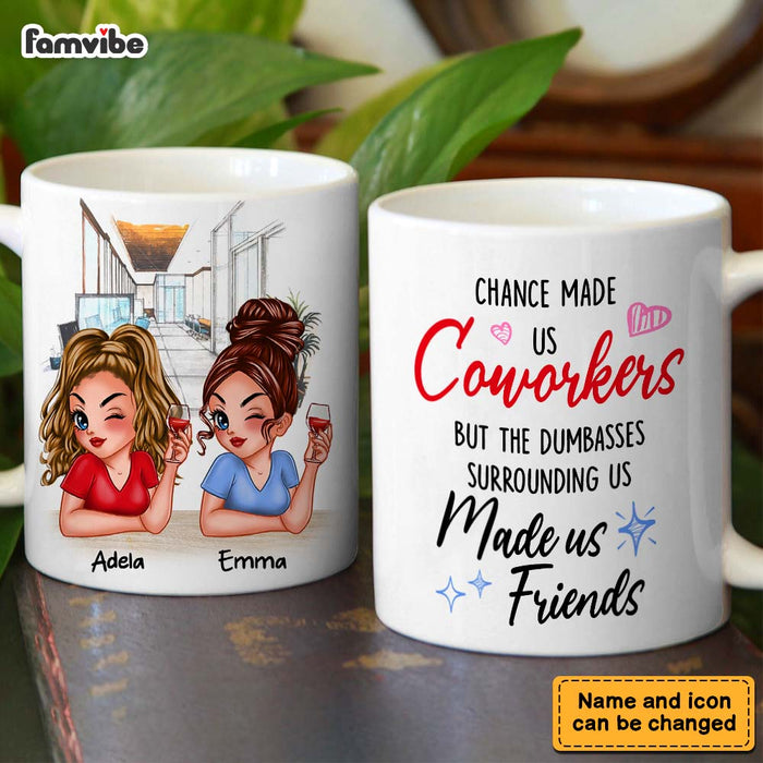 Personalized Gift Chance Made Us Coworkers Mug 33538 1