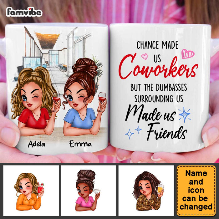 Personalized Gift Chance Made Us Coworkers Mug 33538 1