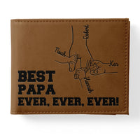 Personalized Gift For Dad Grandpa Leather Wallet 33539 thumb 1