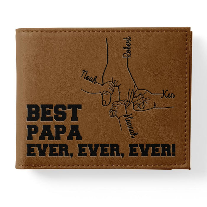 Personalized Gift For Dad Grandpa Leather Wallet 33539 1