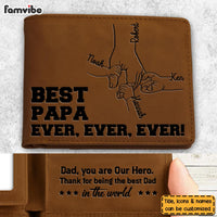 Personalized Gift For Dad Grandpa Leather Wallet 33539 thumb 1