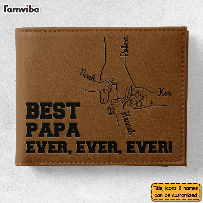 Personalized Gift For Dad Grandpa Leather Wallet 33539 1