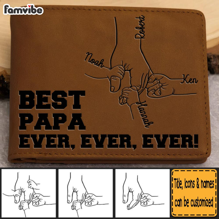 Personalized Gift For Dad Grandpa Leather Wallet 33539 1