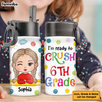 Personalized For Kid I'm Ready To Crush 6TH Grade Kids Water Bottle 33541 thumb 1