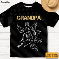 Personalized Gift For Dad Grandpa US Flag All-over Print T Shirt - Hoodie - Sweatshirt 33543 thumb 1