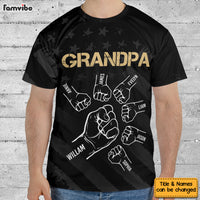 Personalized Gift For Dad Grandpa US Flag All-over Print T Shirt - Hoodie - Sweatshirt 33543 thumb 1