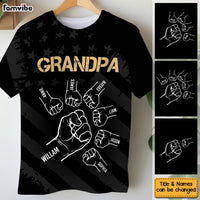 Personalized Gift For Dad Grandpa US Flag All-over Print T Shirt - Hoodie - Sweatshirt 33543 thumb 1