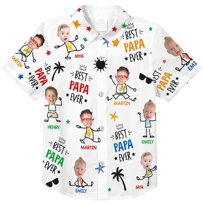 Personalized Gift For Dad Photo Custom Hawaiian Shirt 33546 1