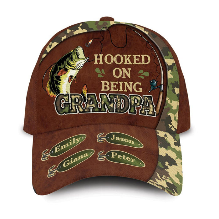 Personalized Gift For Grandpa Camo Fishing Cap 33547 1