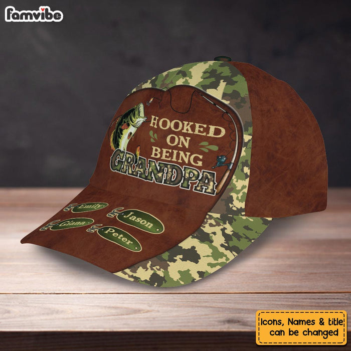 Personalized Gift For Grandpa Camo Fishing Cap 33547 1