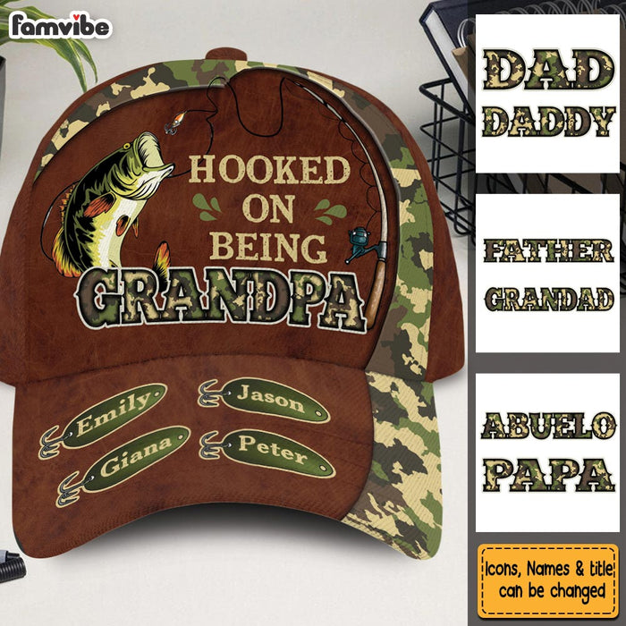 Personalized Gift For Grandpa Camo Fishing Cap 33547 1