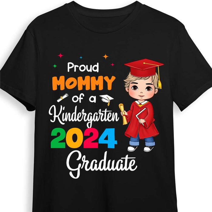 Personalized Gift For Mom Proud Family Of A Kindergarten 2024 Graduate Shirt - Hoodie - Sweatshirt 33549 1