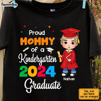 Personalized Gift For Mom Proud Family Of A Kindergarten 2024 Graduate Shirt - Hoodie - Sweatshirt 33549 thumb 1
