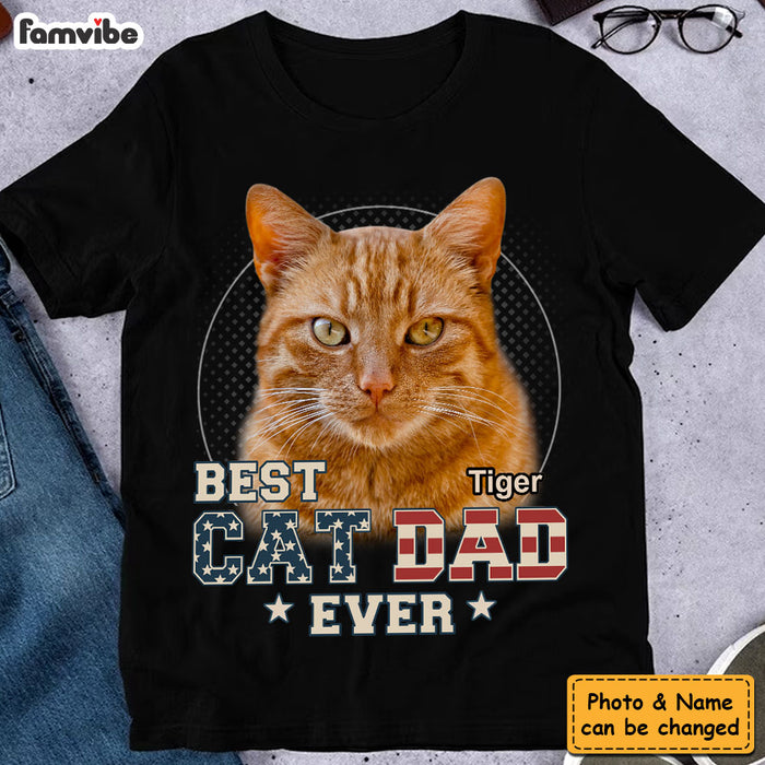 Personalized Gift For Cat Dad Custom Photo You Are The B*st Dad Ever Shirt - Hoodie - Sweatshirt 33554 1