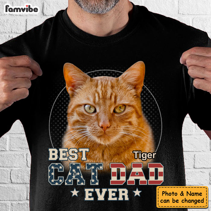 Personalized Gift For Cat Dad Custom Photo You Are The B*st Dad Ever Shirt - Hoodie - Sweatshirt 33554 1