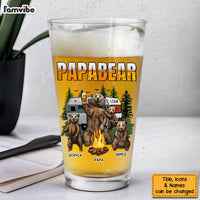 Personalized Gift For Grandpa Papabear Beer Glass 33555 thumb 1