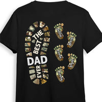 Personalized Gift For Father For Dad Foot Print Shirt 33557 thumb 1