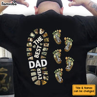 Personalized Gift For Father For Dad Foot Print Shirt 33557 thumb 1