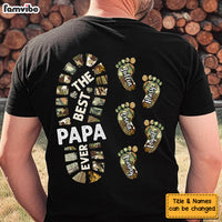 Personalized Gift For Father For Dad Foot Print Shirt 33557 thumb 1