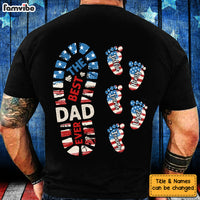 Personalized Gift For Father For Dad Foot Print Shirt 33557 thumb 1