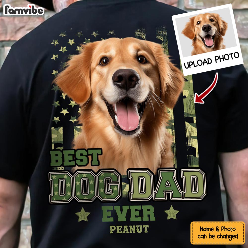 Personalized Gift For Dog Dad Photo Custom Shirt 33561 Primary Mockup