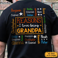 Personalized Gift For Grandpa Reasons I Love Being Word Art Shirt 33562 thumb 1