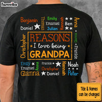 Personalized Gift For Grandpa Reasons I Love Being Word Art Shirt 33562 thumb 1