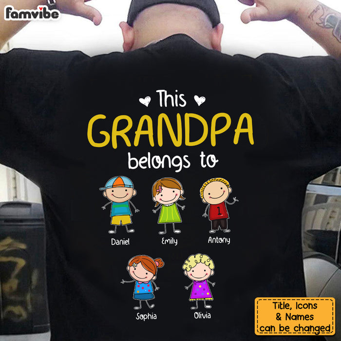 Personalized This Grandpa Belongs To Shirt - Hoodie - Sweatshirt 33563 1
