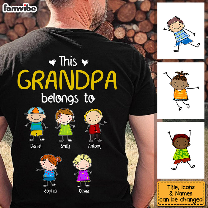 Personalized This Grandpa Belongs To Shirt - Hoodie - Sweatshirt 33563 1