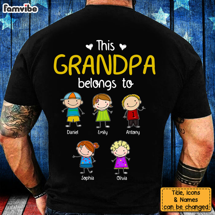 Personalized This Grandpa Belongs To Shirt - Hoodie - Sweatshirt 33563 1