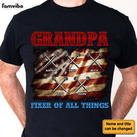 Personalized Gift For Grandpa Fixer Of All Things Shirt - Hoodie - Sweatshirt 33566 thumb 1