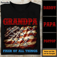 Personalized Gift For Grandpa Fixer Of All Things Shirt - Hoodie - Sweatshirt 33566 thumb 1