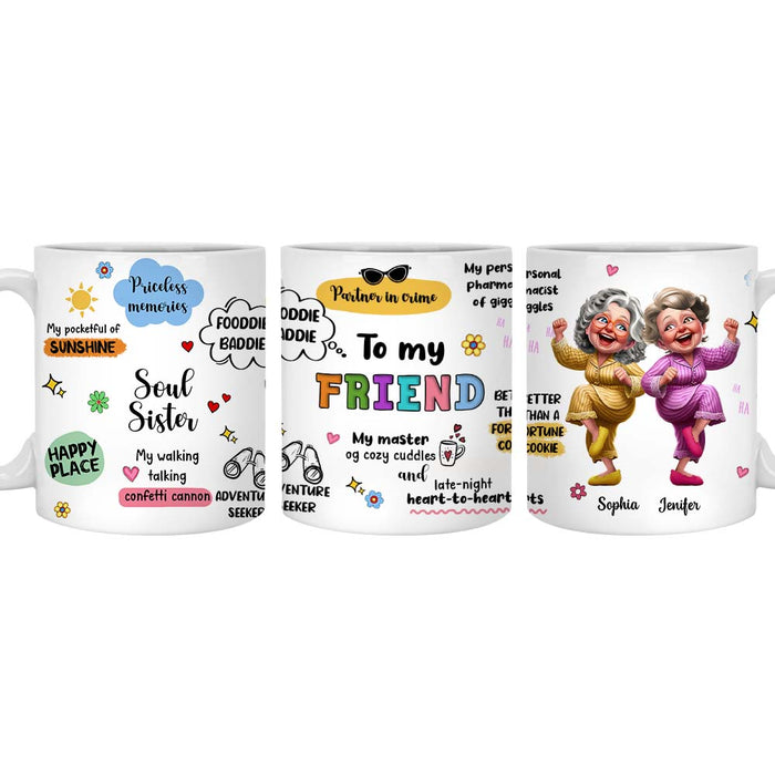Personalized Gift For Friend Partner In Crime, Soul Sister Mug 33570 1