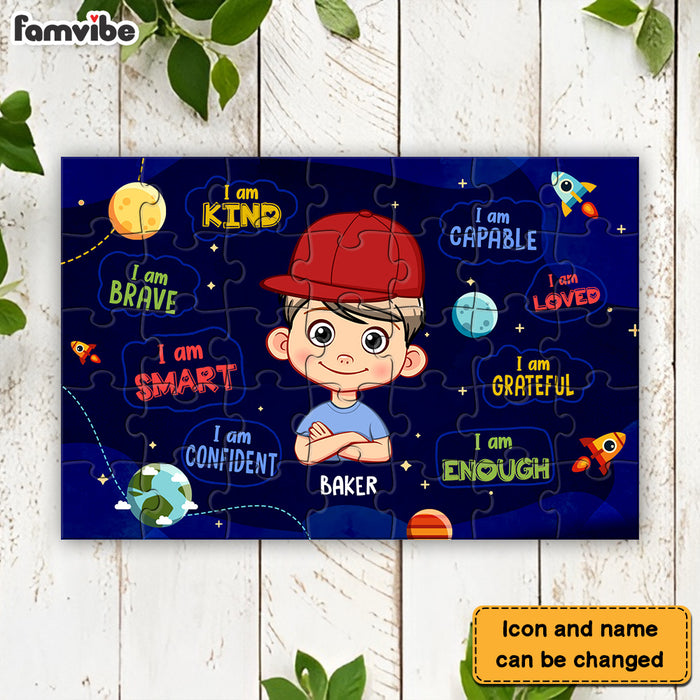 Personalized Gift For Grandson I Am Puzzle 33579 1