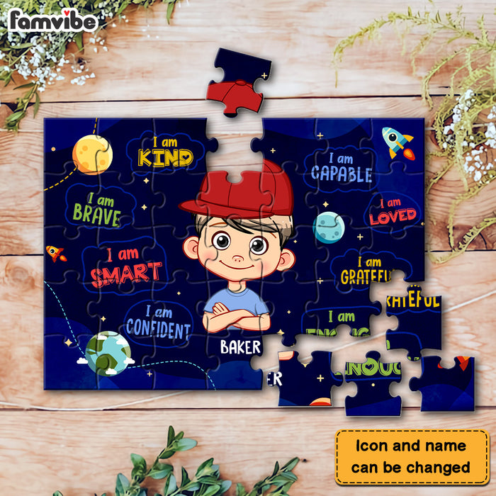 Personalized Gift For Grandson I Am Puzzle 33579 1