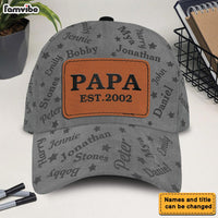 Personalized Gift for Papa Grandpa Word Art Cap 33589 thumb 1