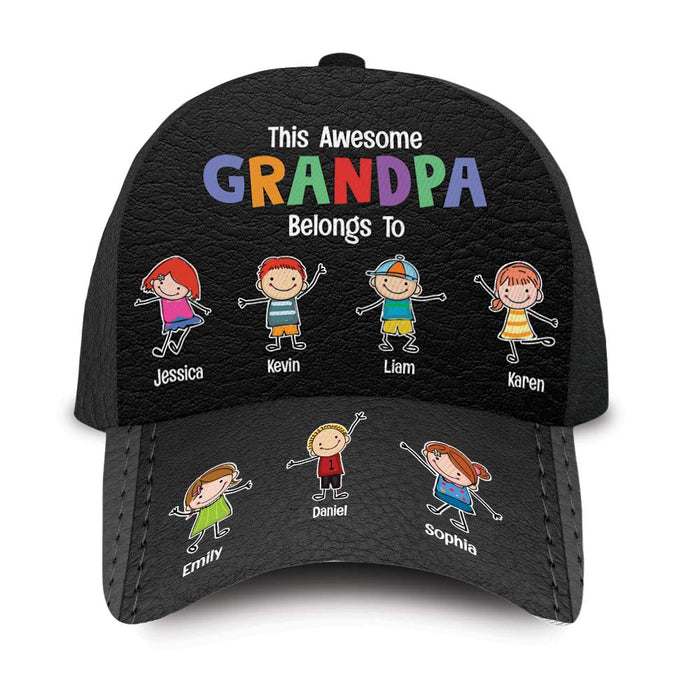 Personalized Gift For This Awesome Grandpa Dad Belongs To Cap 33591 1