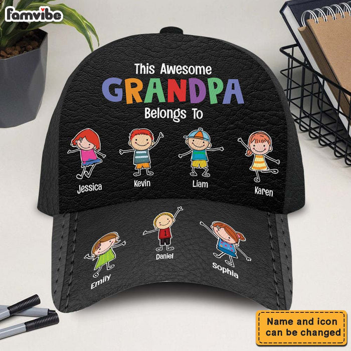 Personalized Gift For This Awesome Grandpa Dad Belongs To Cap 33591 1