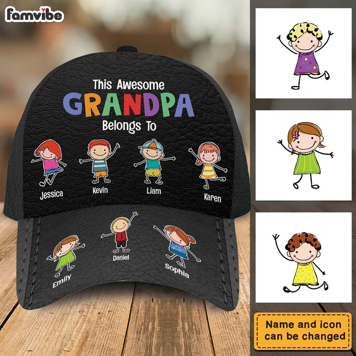 Personalized Gift For This Awesome Grandpa Dad Belongs To Cap 33591 1