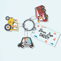 Personalized For Dad Custom Photo Drive Safe Daddy Acrylic Custom Keychain 33592 thumb 1
