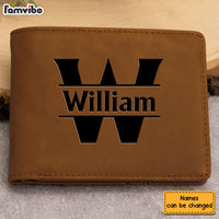 Personalized For Husband Congrats On Being My Husband You Lucky Bastard Leather Wallet 33593 thumb 1