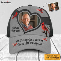 Personalized Custom Photo Memorial I'll Carry You With Me Until I See You Again Cap 33594 thumb 1